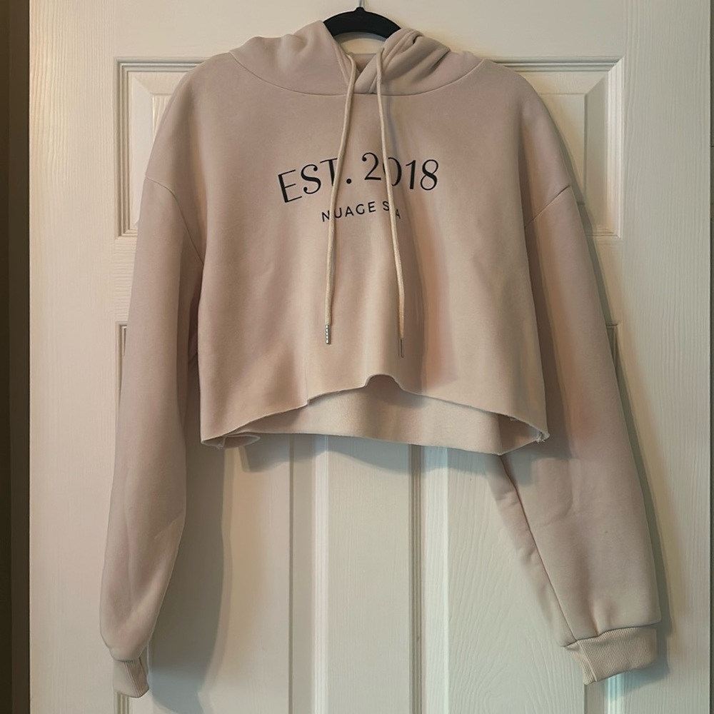 (New) Spa Established Cream Crop Sweatshirt